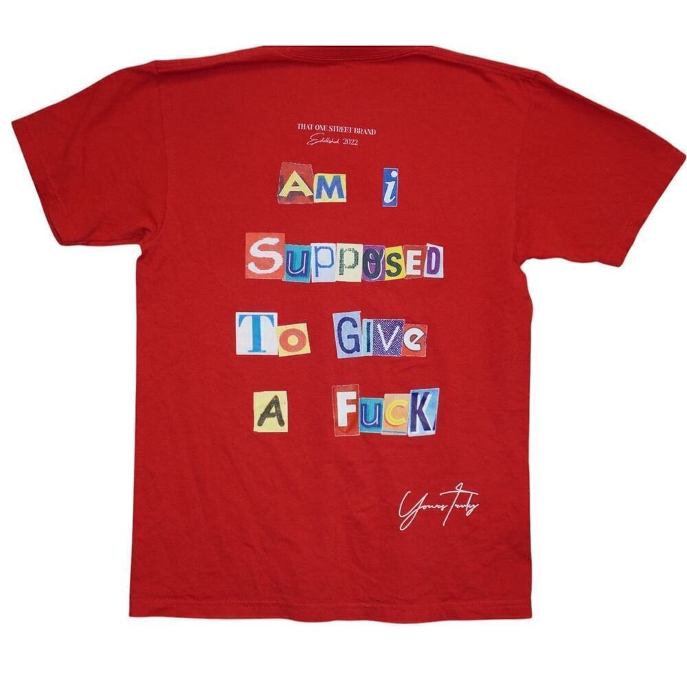 Red “That One Street Brand” Ransom Graphic Tee-M